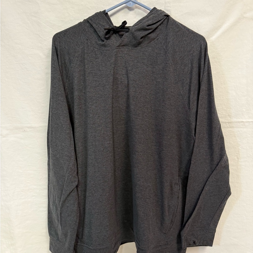 90 Degree By Reflex Men's Heather Charcoal Gray Hoodie
